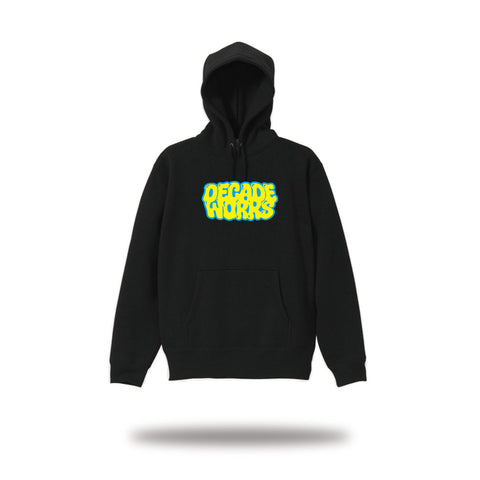 DECADEWORKS / Melty LOGO HOODIE [YELLOW/BLUE]