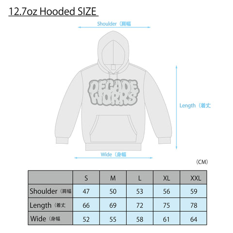 #HHC [髭髭倶楽部]  / HHC Logo HOODIE (ASH)