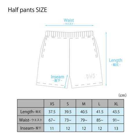 髭髭倶楽部 / Lets Keep Clean NYLON SHORTS [Black]