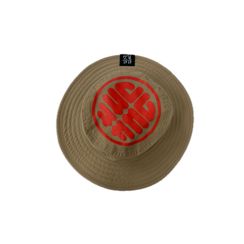 髭髭倶楽部 / LOGO HAT [Kahki x Red]