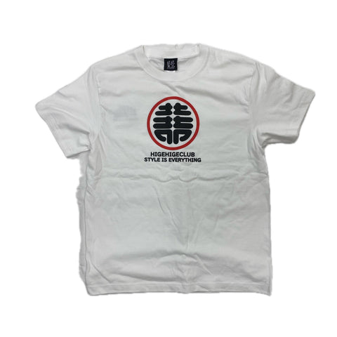 髭髭倶楽部 / HHC LOGO T-shirts [White]