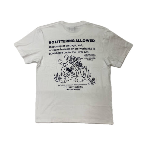 髭髭倶楽部 / Lets keep clean TEE [White]