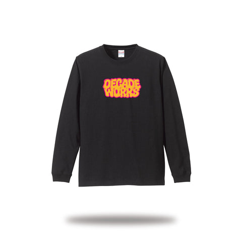 DECADEWORKS / Melty LOGO L/S [ORANGE/PINK]