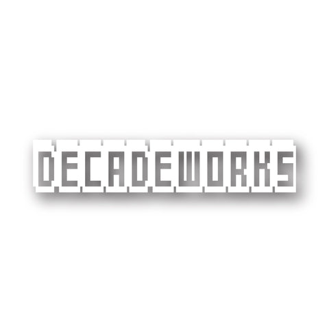 DECADEWORKS / 8bit LOGO STICKER